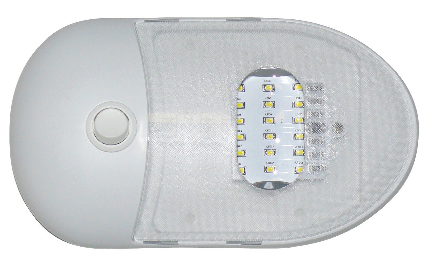 Slim Line Single LED Dome Light - Warm White