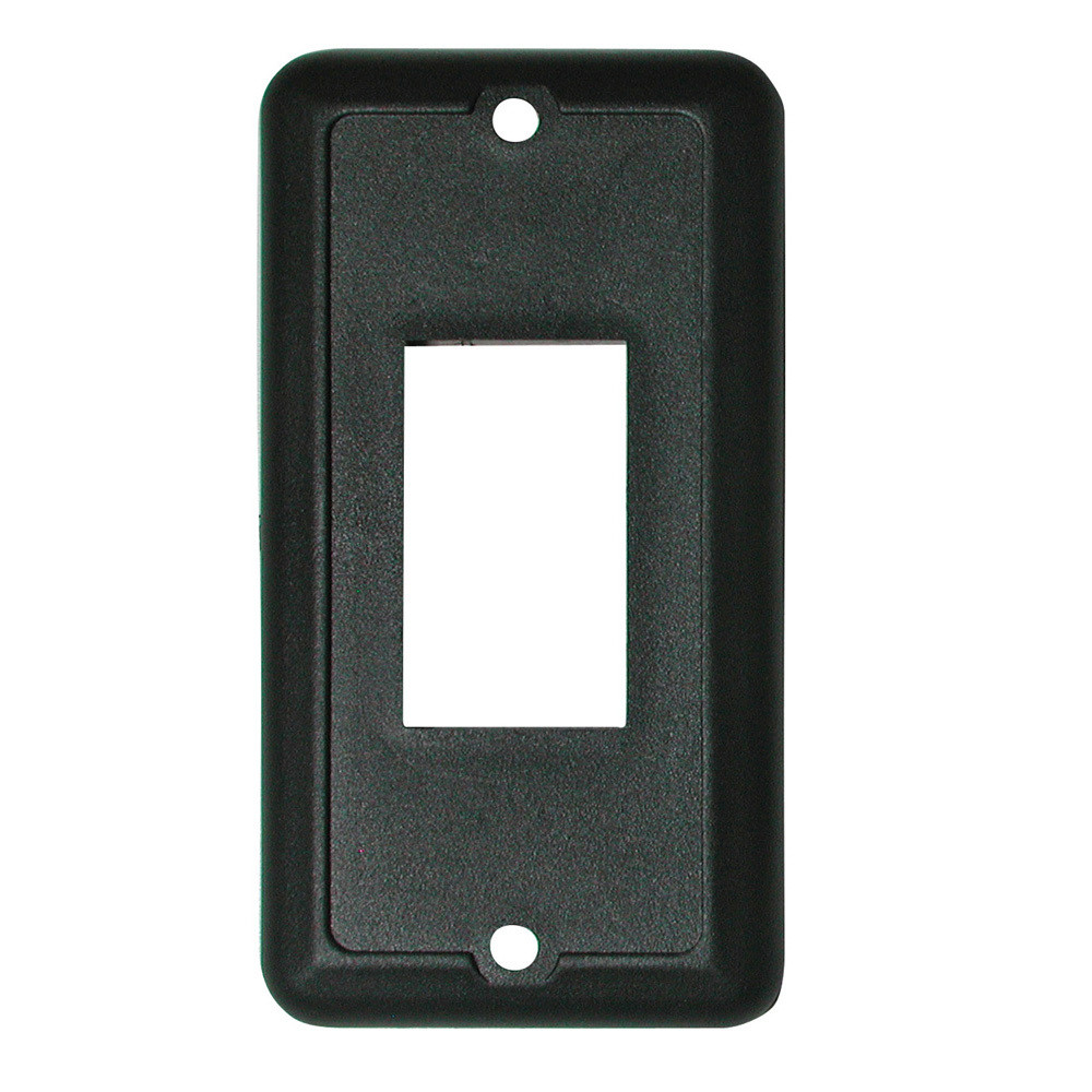 Face Plate for Slide-Out and Waterproof Switch - Black 1/card