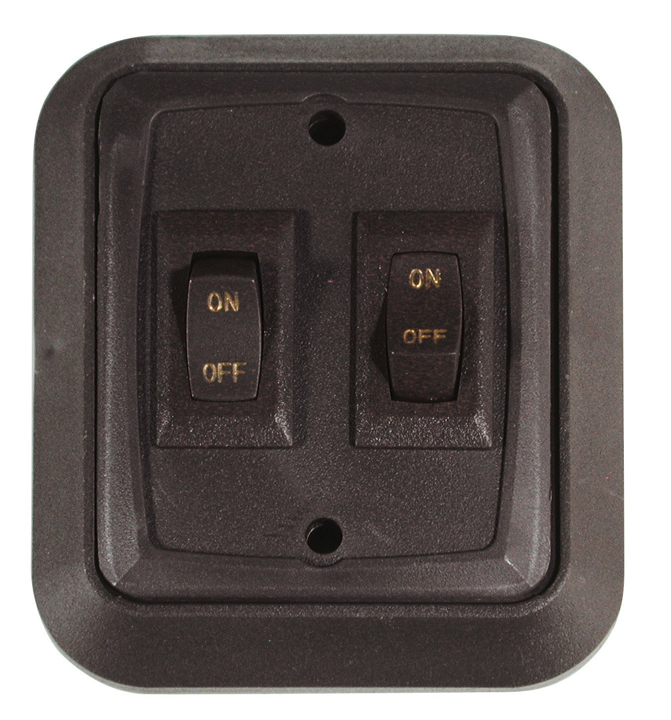 Wall Plate with Switch - Black/Black Double