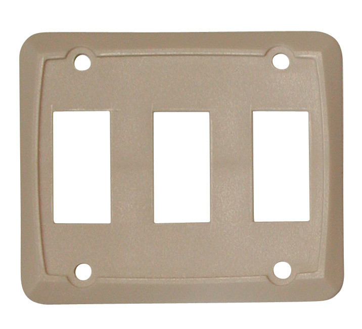 Triple Face Plate - Ivory 1/card