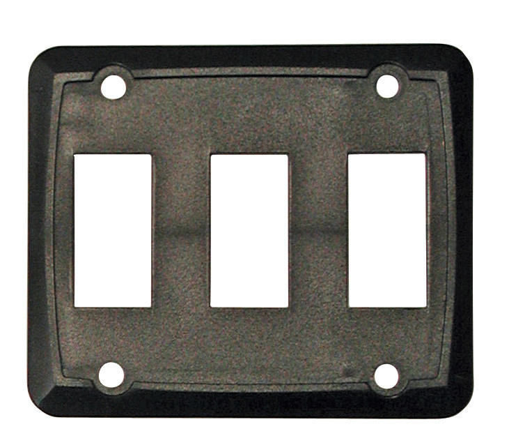 Triple Face Plate - Black 1/card