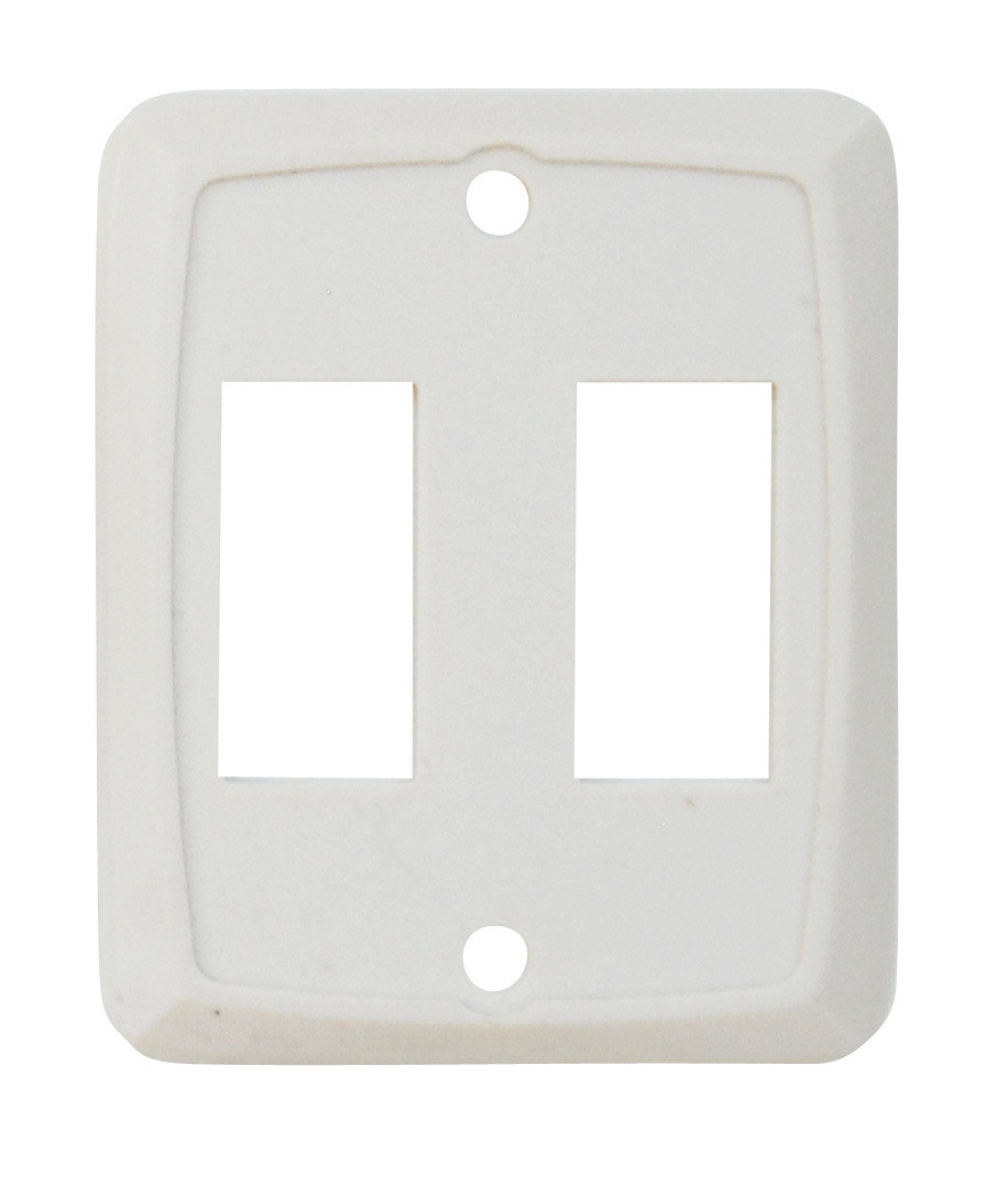 Double Face Plate - Ivory 1/card