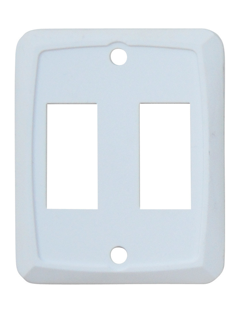 Double Face Plate - White 1/card