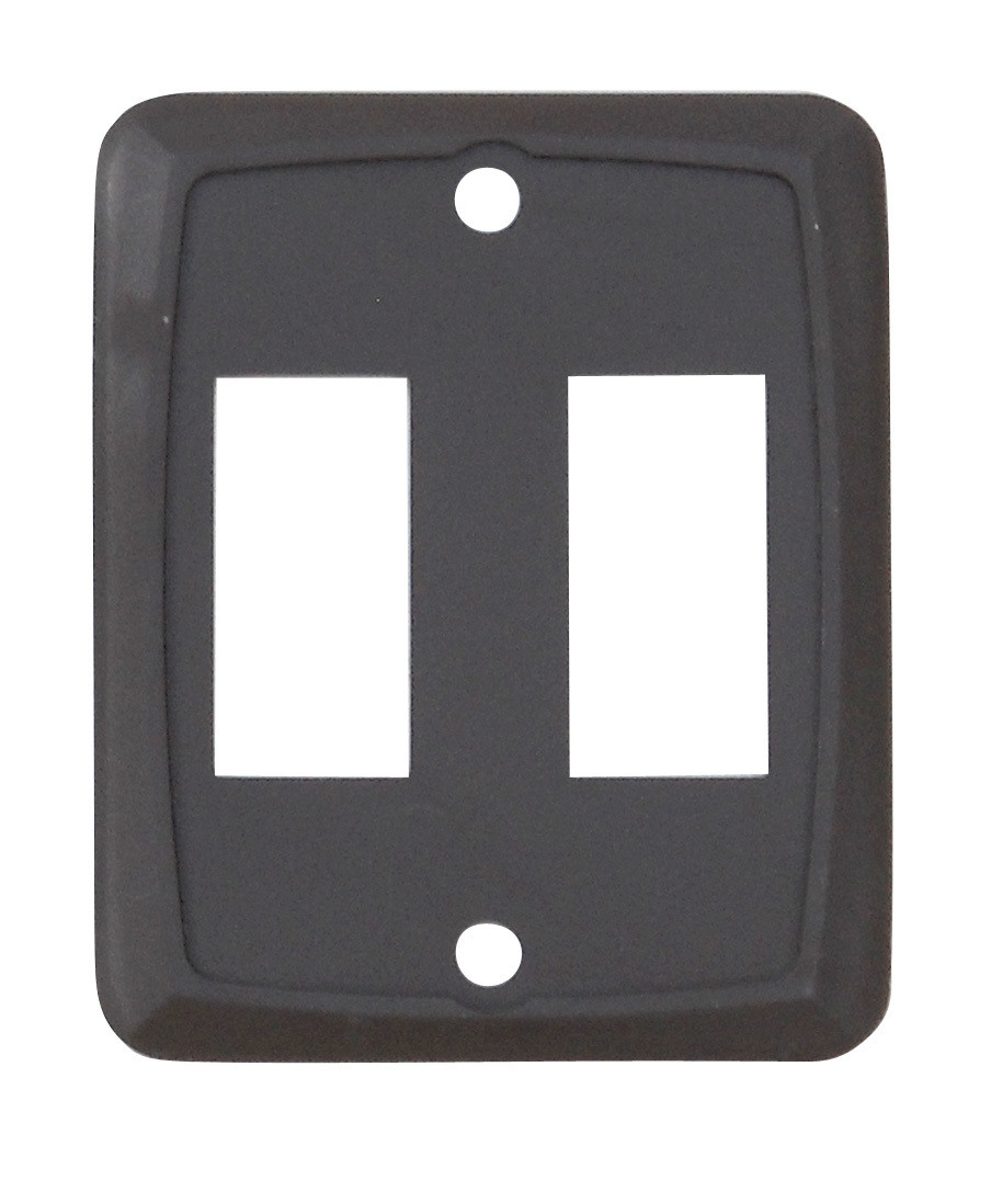 Double Face Plate - Brown 1/card
