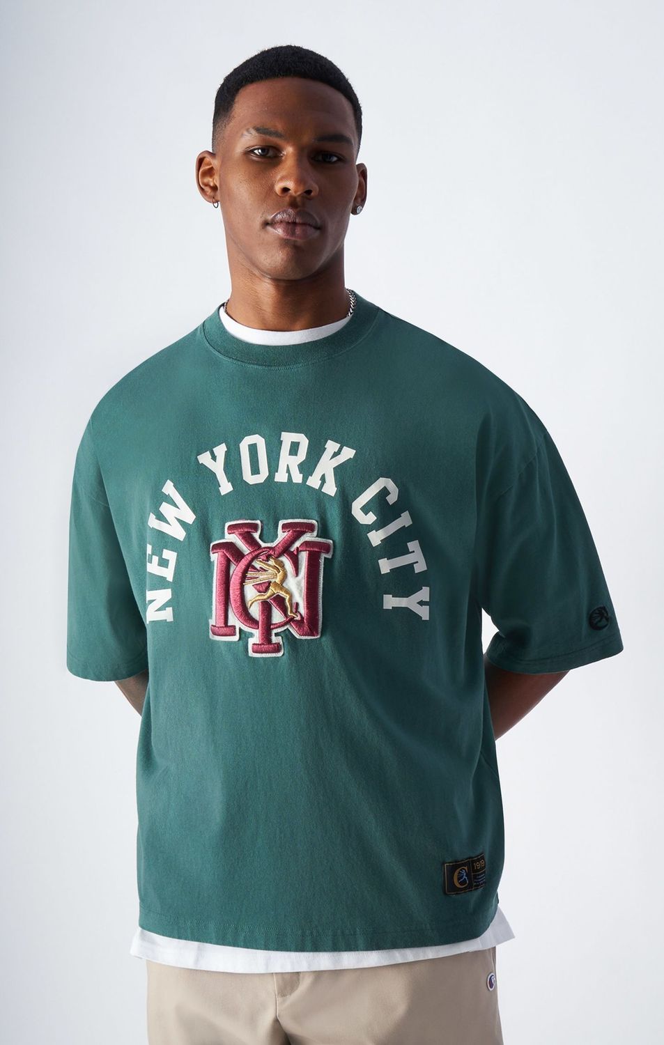 REVERSE WEAVE ARCHIVE T -Shirt  Verde Bosco