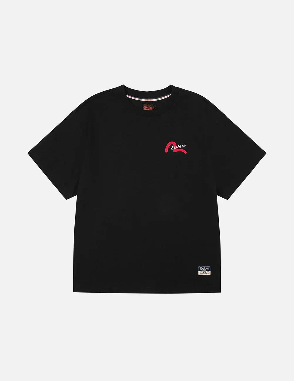 EVISU Henohenomohe Godhead Embroidery Relax Fit T-Shirt EVISU Henohenomohe Godhead Embroidery Relax Fit T-Shirt