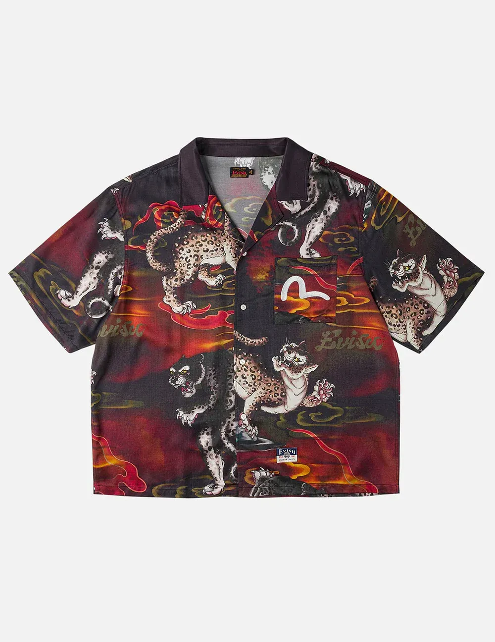 EVISU Leopard All-over Print Shirt