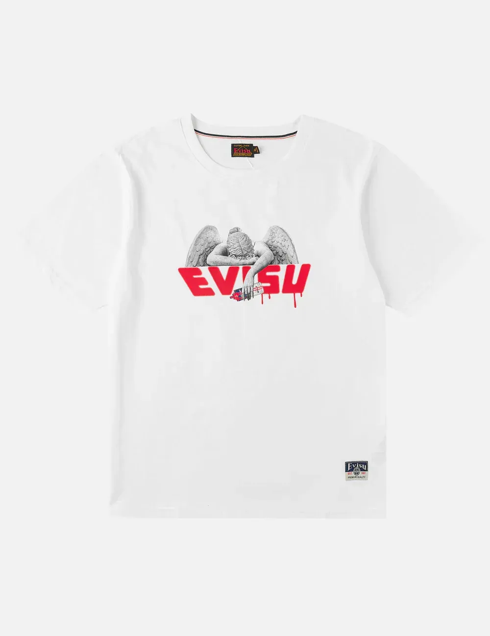 EVISU Angel and Aerosol Spray Paint Print T-shirt EVISU Angel and Aerosol Spray Paint Print T-shirt