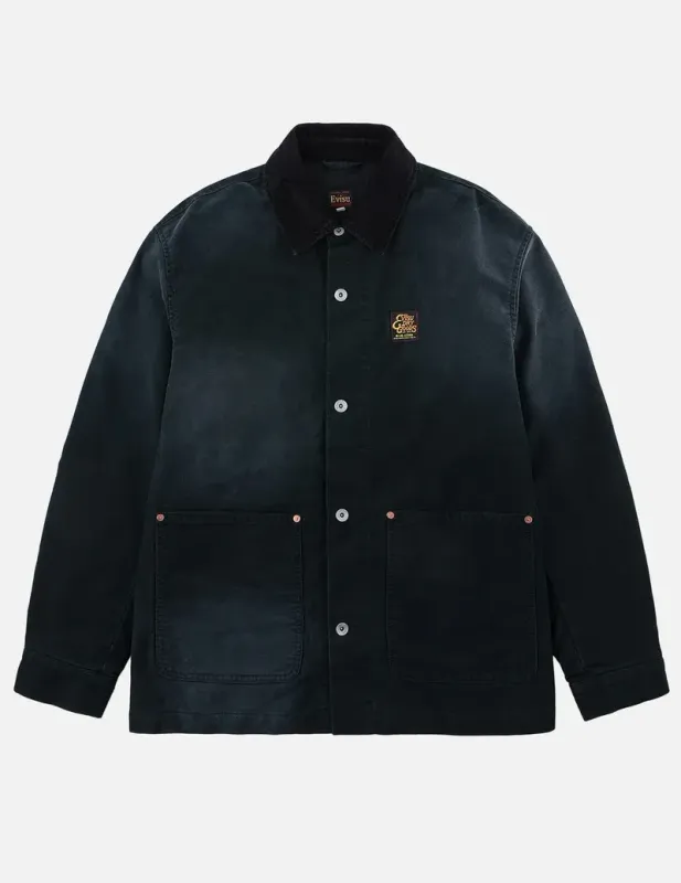 EVISU Washed Lightning Daicock Chore Jacket