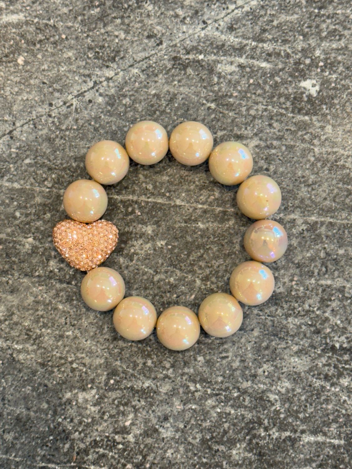 Candy Gloss Bracelet - Beige / Rosé