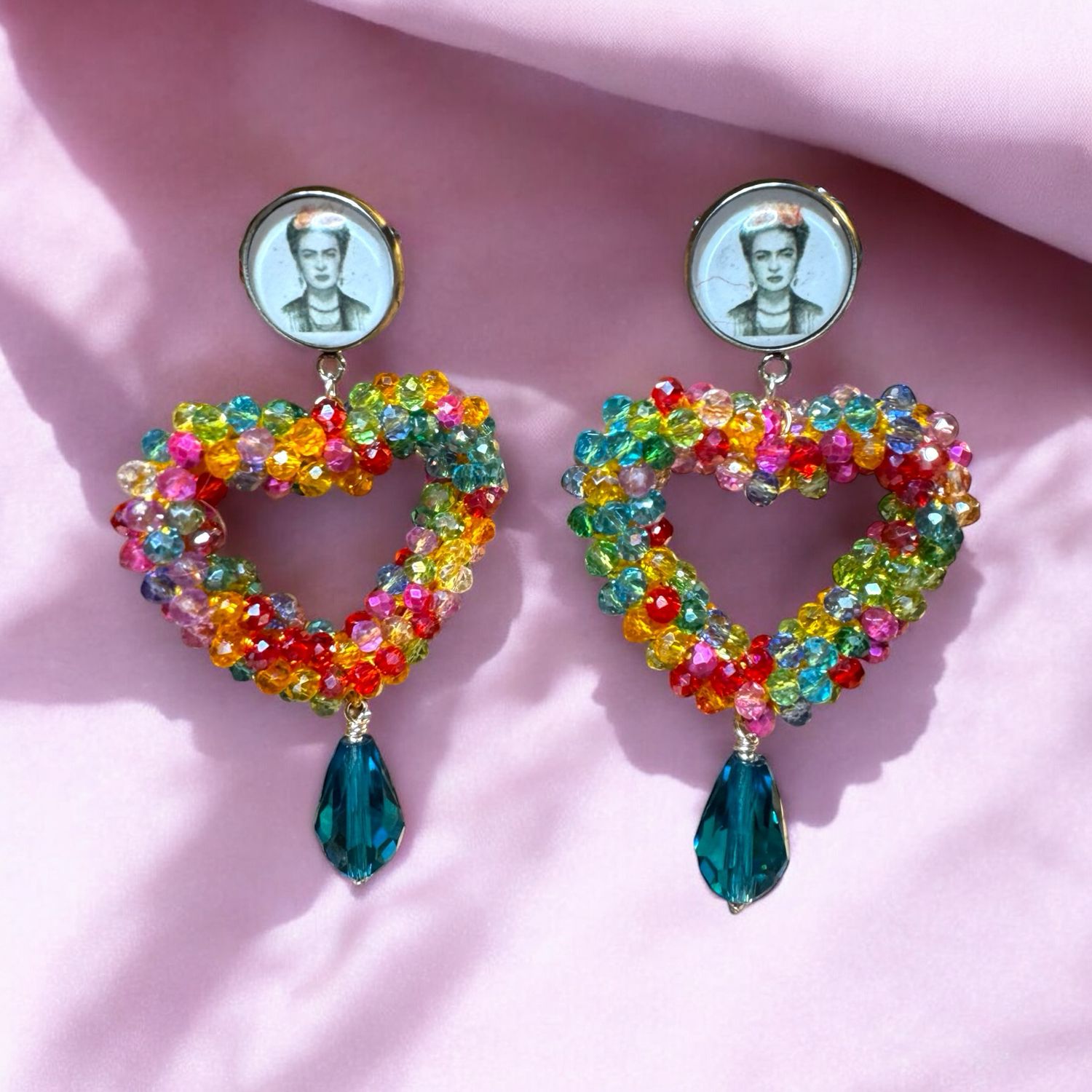 Viva La Vida - Herzohrring in Multicolor