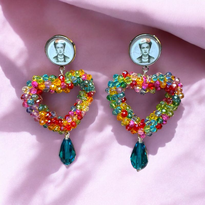 Viva La Vida - Herzohrring in Multicolor