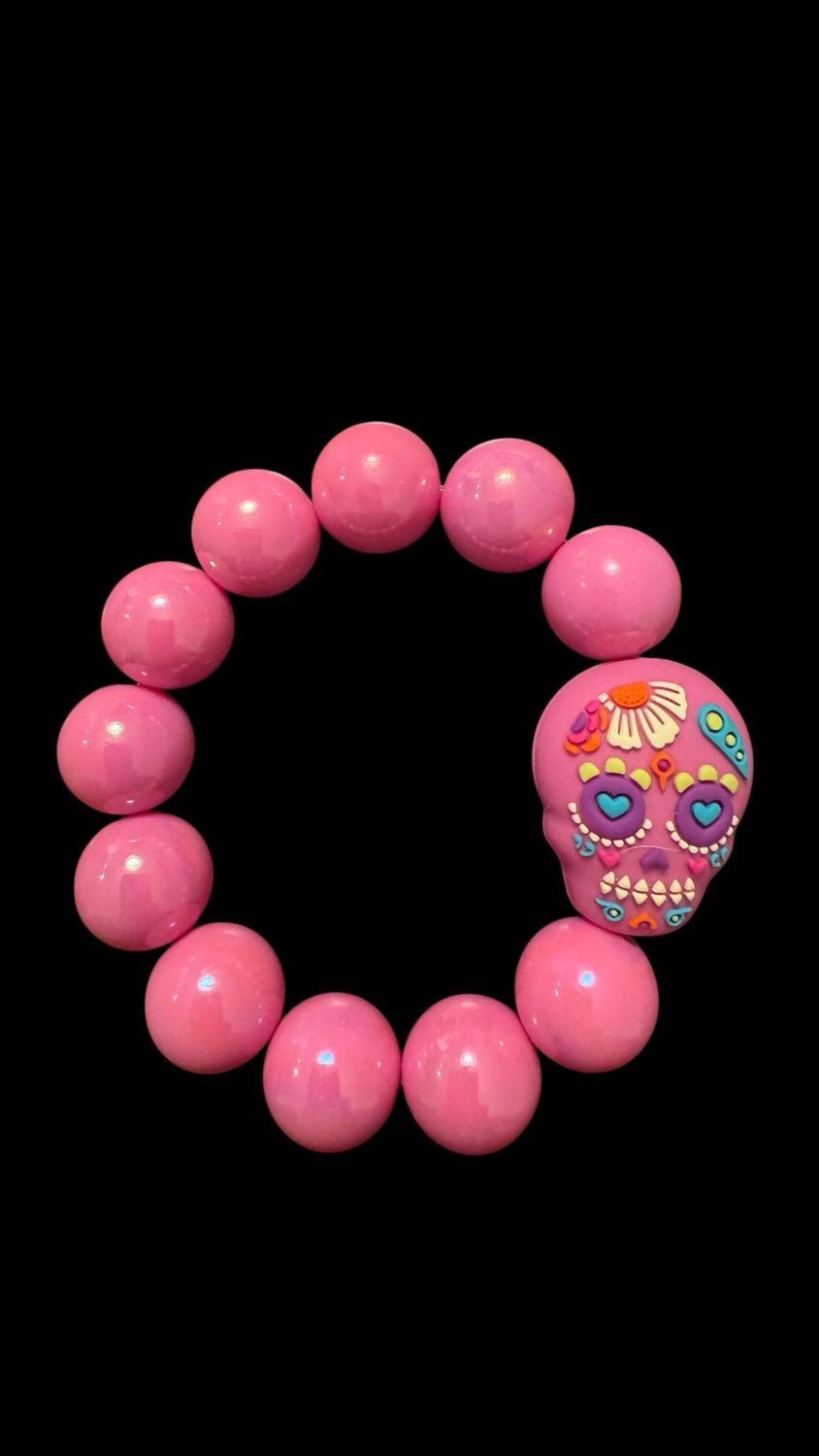 Armband - Dia de los Muertos - Pink Armband - Dia de los Muertos - Pink