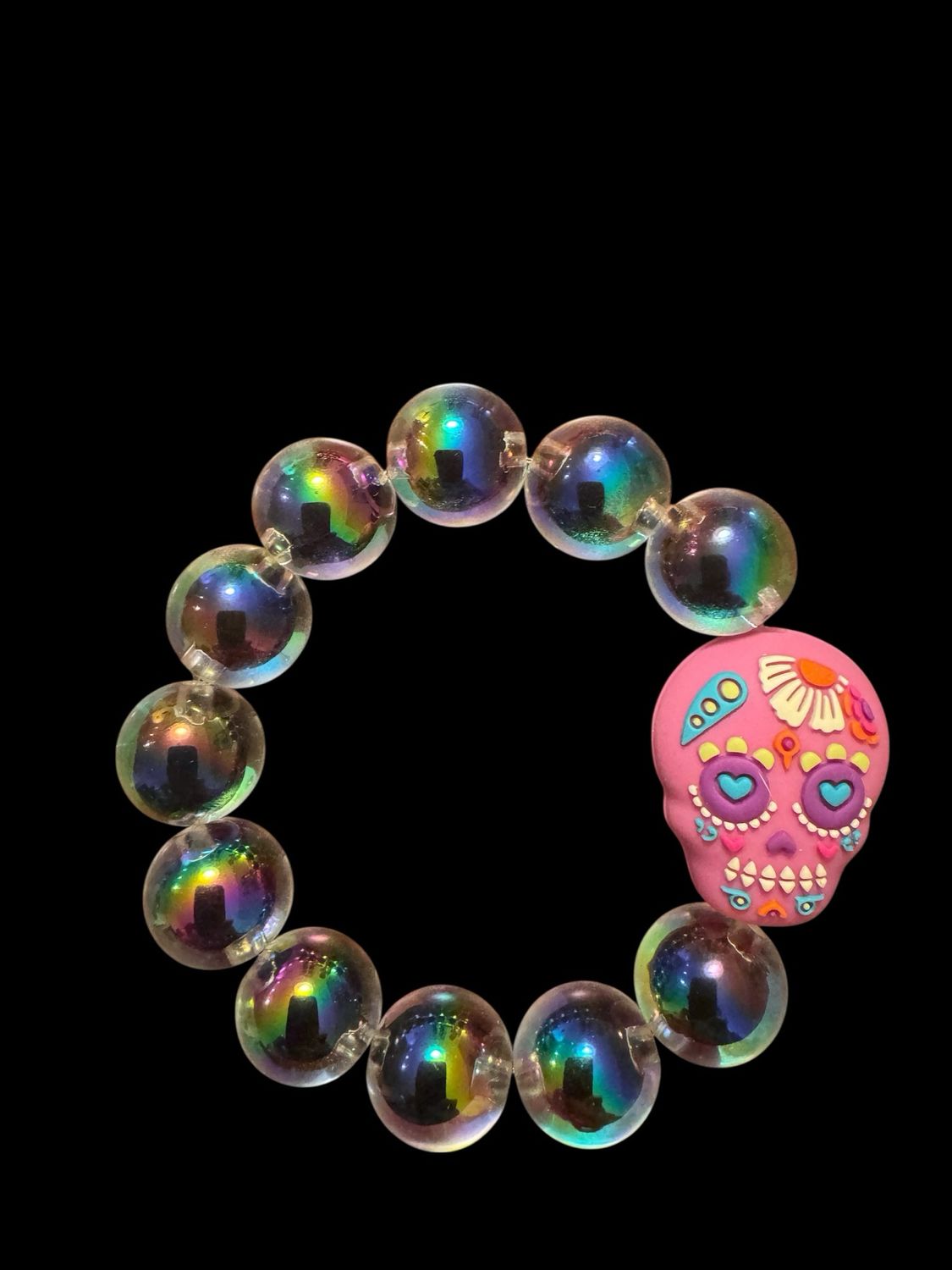 Armband - Dia de los Muertos - Schwarz - Regenbogen Armband - Dia de los Muertos - Schwarz - Regenbogen