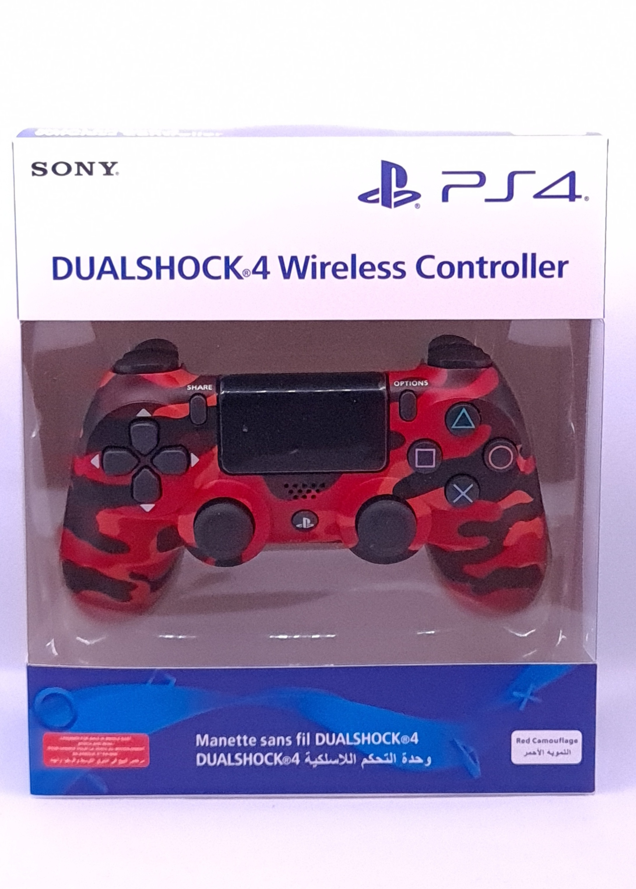 dualshock 4 wireless controller red camo
