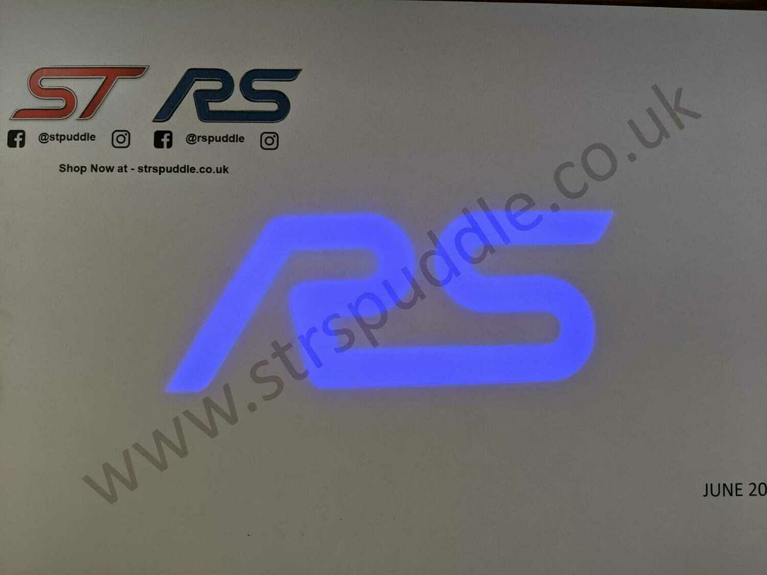 BLUE "RS" Logo Puddle Light (TYPE 1)