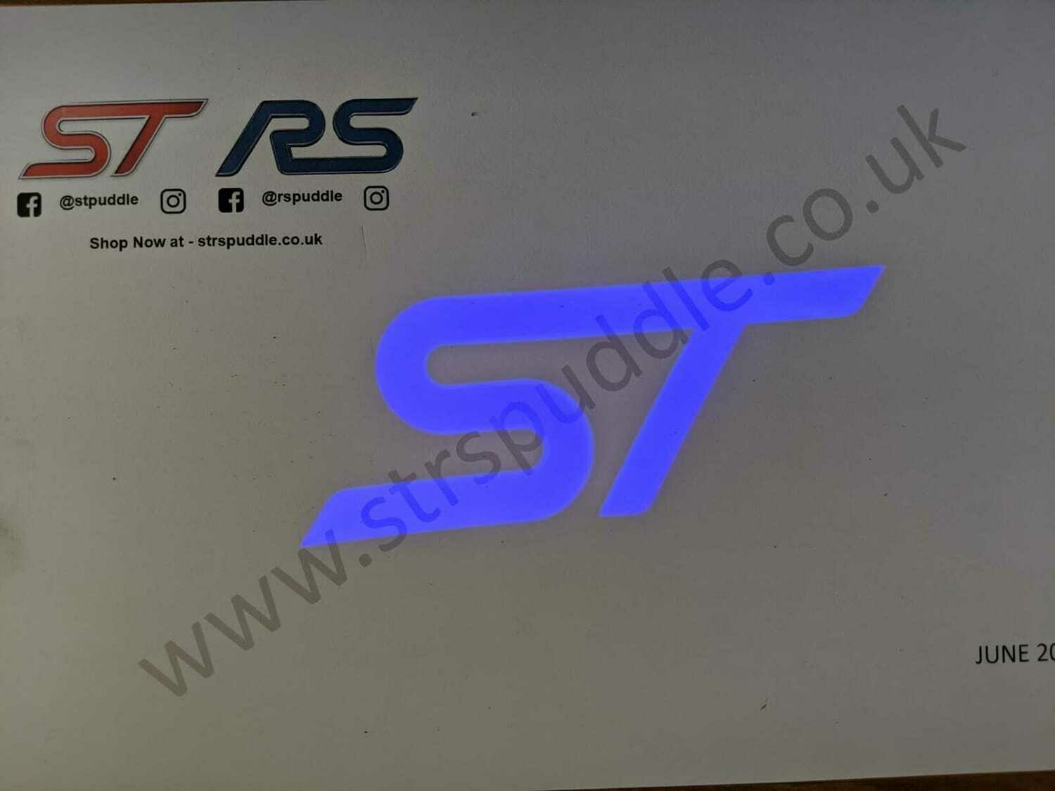 BLUE &quot;ST&quot; Logo Puddle Light (TYPE 4)
