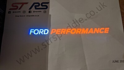 RED &quot;FORD PERFORMANCE&quot; Logo Puddle Light (TYPE 1 / RED)