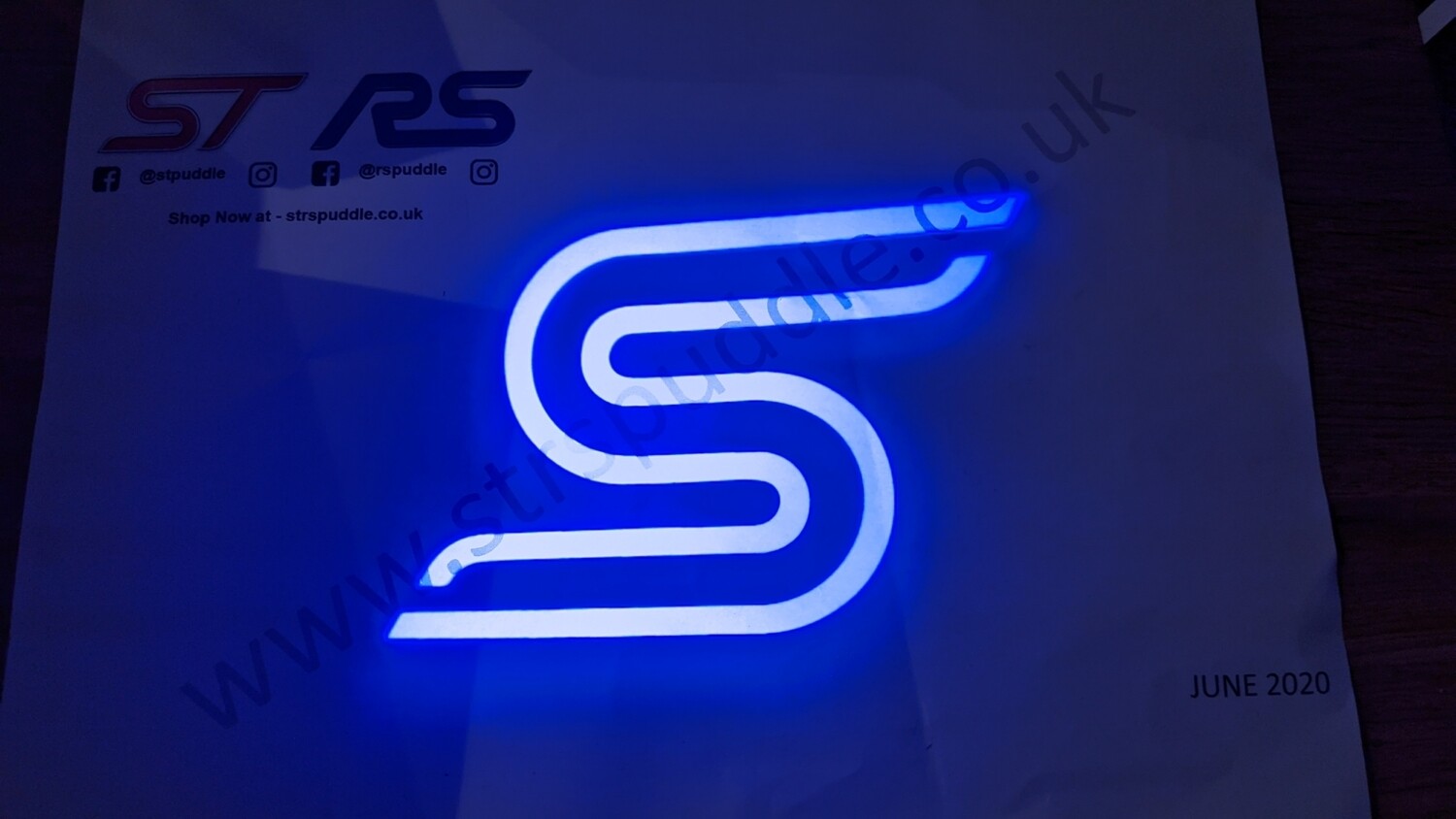 BLUE &quot;S&quot; Logo Puddle Light (TYPE 4)