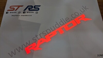 RED "RAPTOR" Logo Puddle Light (TYPE 4)