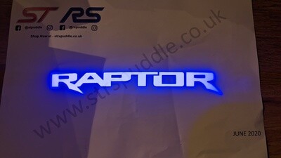 BLUE "RAPTOR" Logo Puddle Light (TYPE 4)