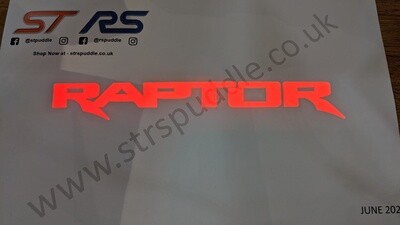 RED "RAPTOR" Logo Puddle Light (TYPE 4)