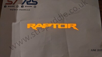 ORANGE "RAPTOR" Logo Puddle Light (TYPE 3)
