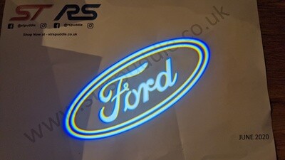 WHITE "FORD" Logo Puddle Light (TYPE 4)