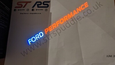 RED "FORD Performance " Logo Puddle Light (TYPE 4)