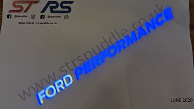 BLUE "FORD Performance " Logo Puddle Light (TYPE 4)