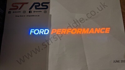 RED "FORD Performance " Logo Puddle Light (TYPE 4)