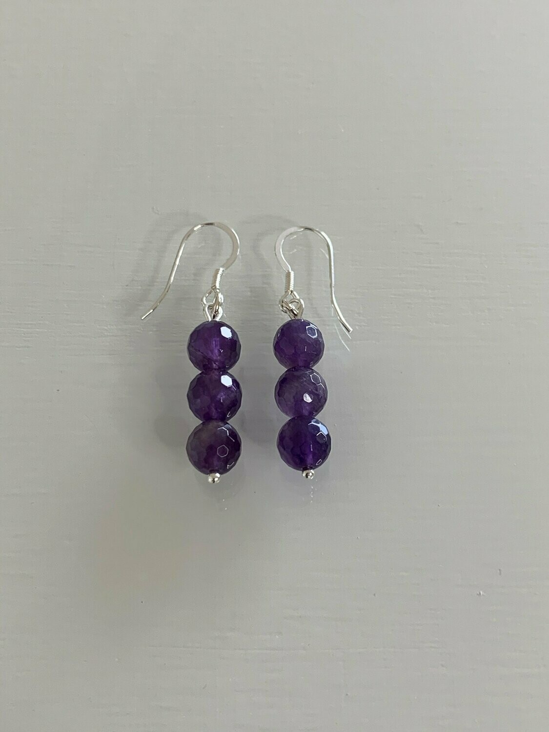 Amethyst Gemstone Drop Earrings