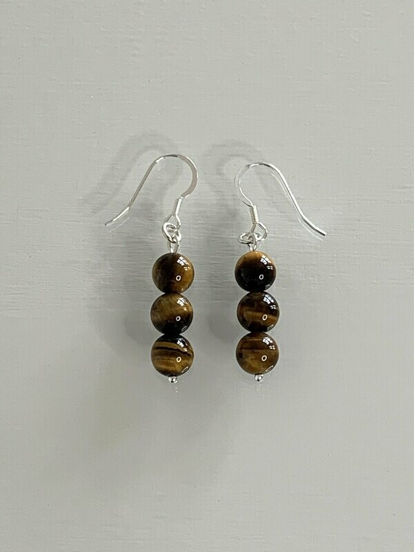 Tigers Eye Drop Earrings