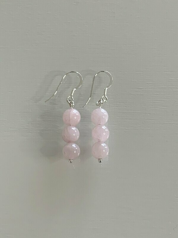 Rose Quartz Drop Earrings