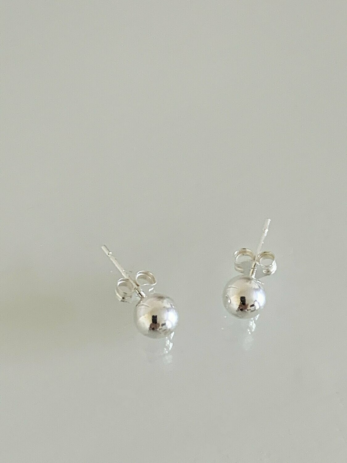 Sterling Silver 6mm Ball Studs with Scrolls