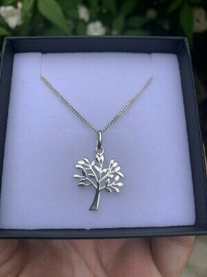 Tree of Life Sterling Silver Pendant Necklace