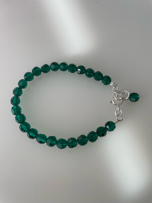 Emerald Green Czeck Crystal Bracelet