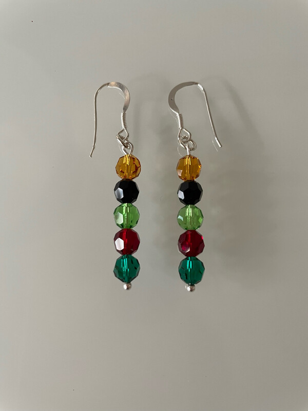Multi Colour Preciosa Czeck Crystal Drop Earrings