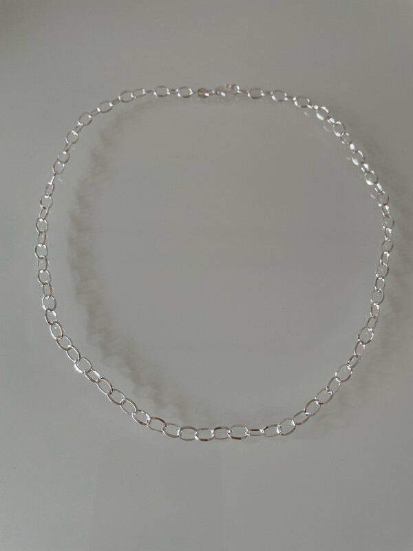 Sterling Silver Oval Link Necklace Chain