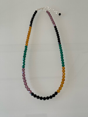 Multi Colour Czeck Crystal Necklace