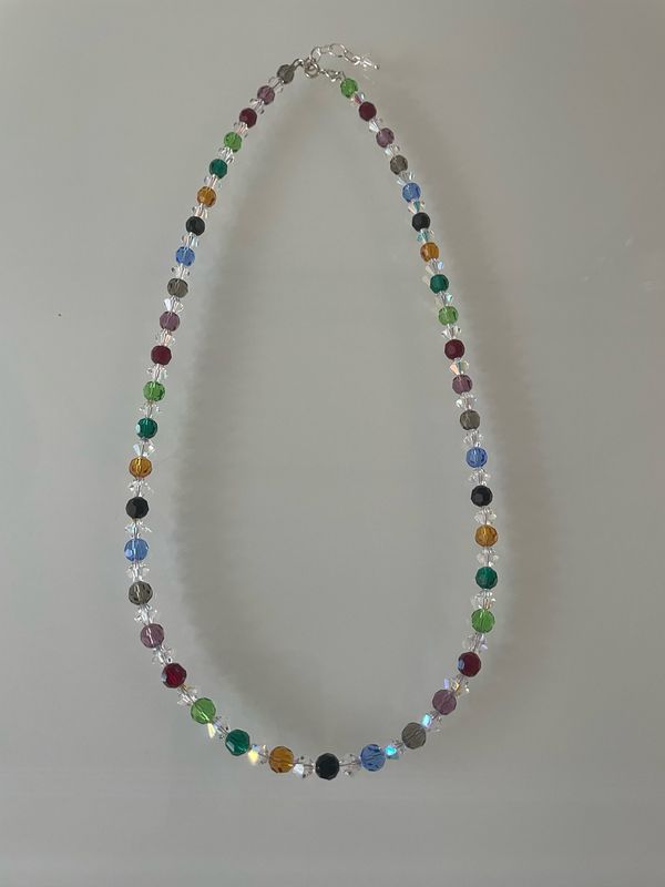 Multi Colour Czeck Preciosa Crystal Necklace