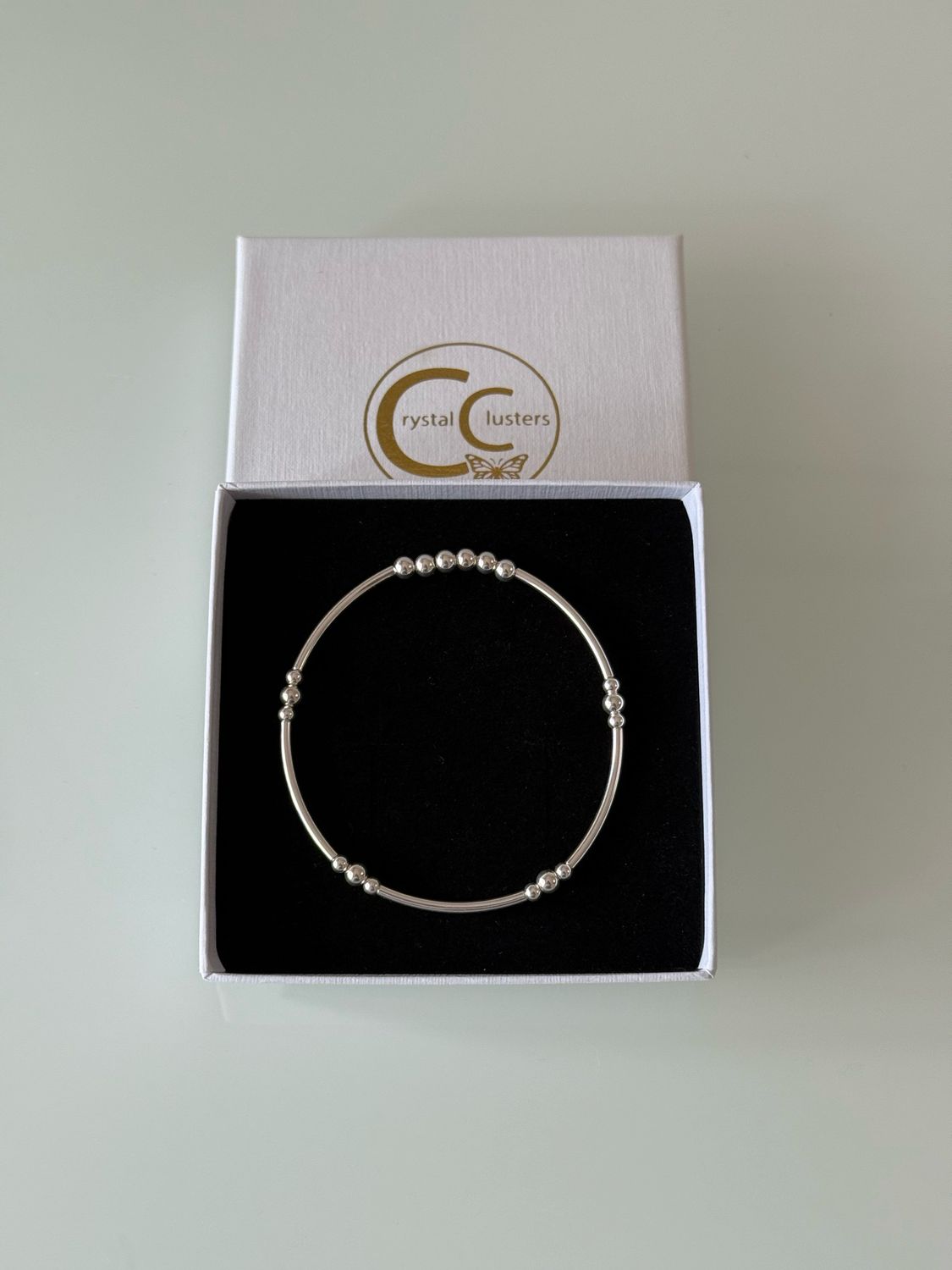 Elegant Sterling Silver Stretch Bracelet