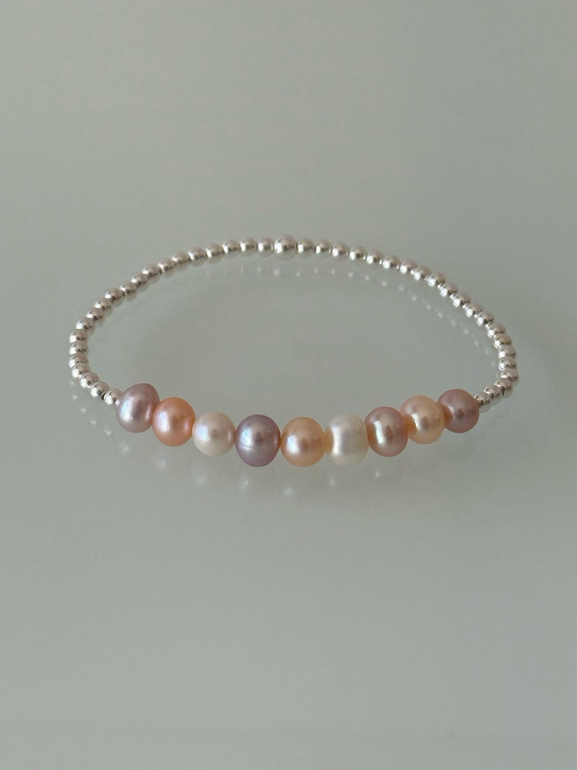 Lustre Multicolour Freshwater Pearl Stretchy Bracelet Lustre Multicolour Freshwater Pearl Stretchy Bracelet