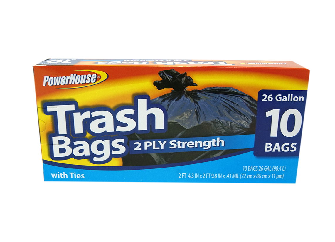 Bolsas para Basura - Trash Bags Powerhouse 26galones