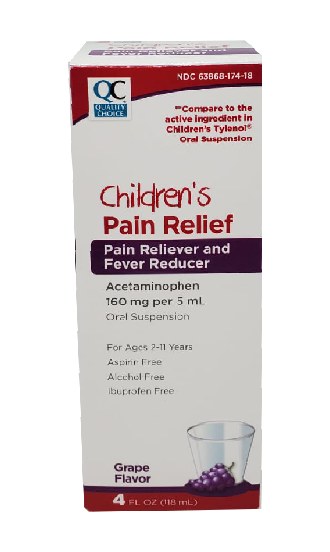 QC Children's Pain Relief Grape