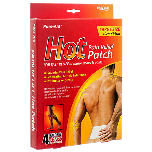 Hot Pain Relief Patch Pure Aid Farmacia Jomari
