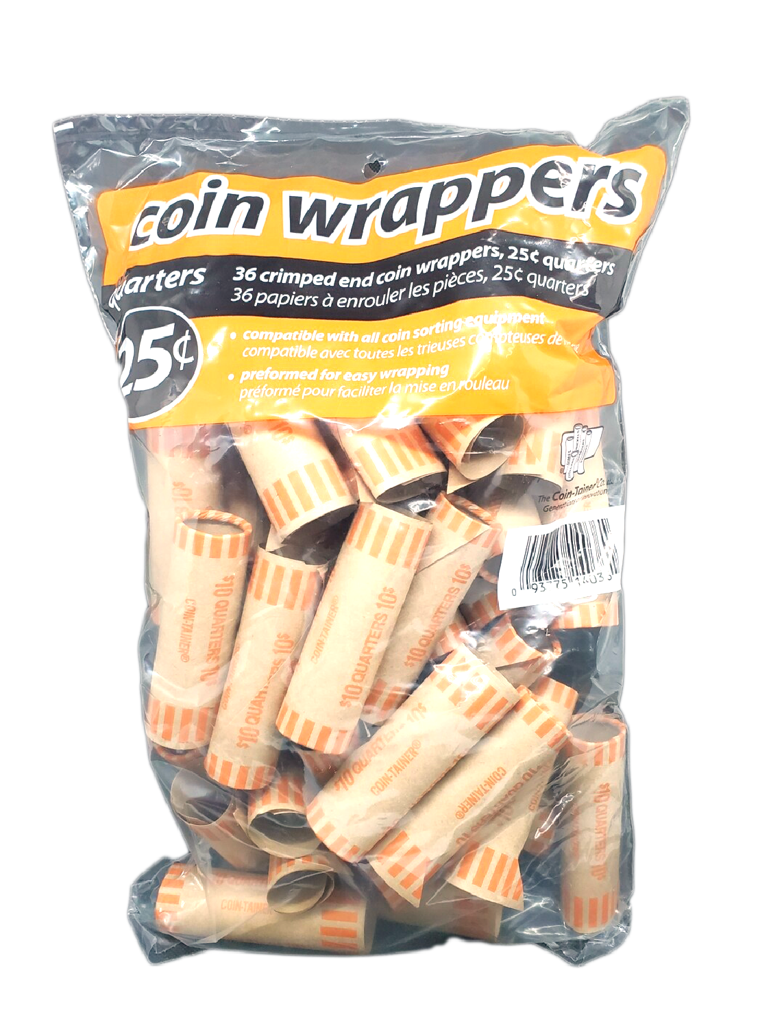 Coin Wrappers 25 centavos