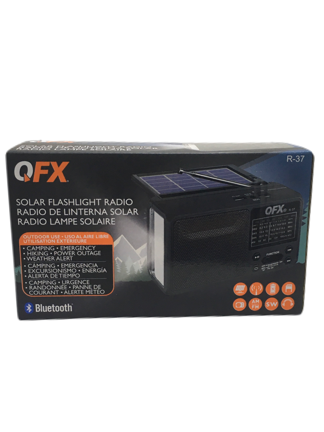 Radio Linterna Solar QFX