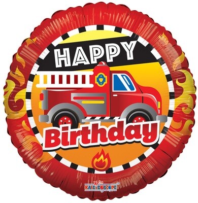 Globo Birthday Fire Truck