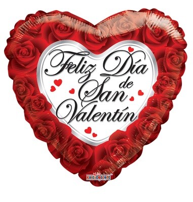 Globo Feliz Dia De San Valentín Roses